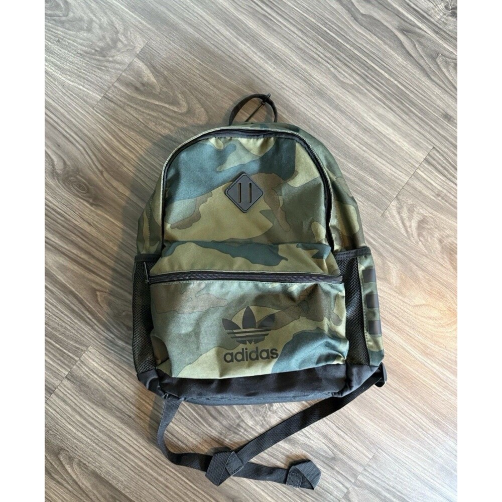 Adidas Youth Originals Treble Backpack Camo Green Black NWT